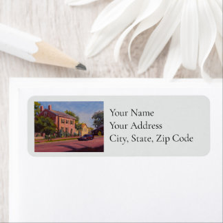 Quit Handwriting Address Red Blue Yellow Green Label