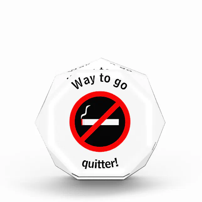 Quit Smoking Acrylic Award