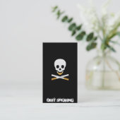 Quit Smoking Business card template (Standing Front)