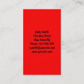 Quit Smoking Business card template (Back)