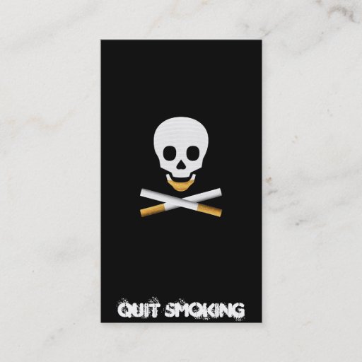 Customizable Quit Smoking Business card template