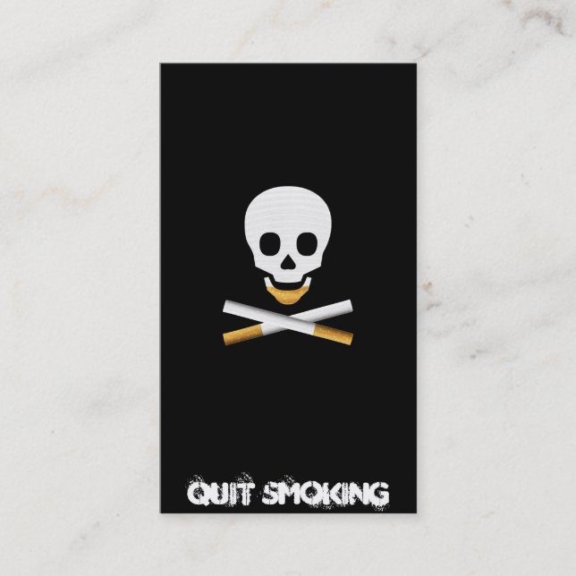 Quit Smoking Business card template (Front)