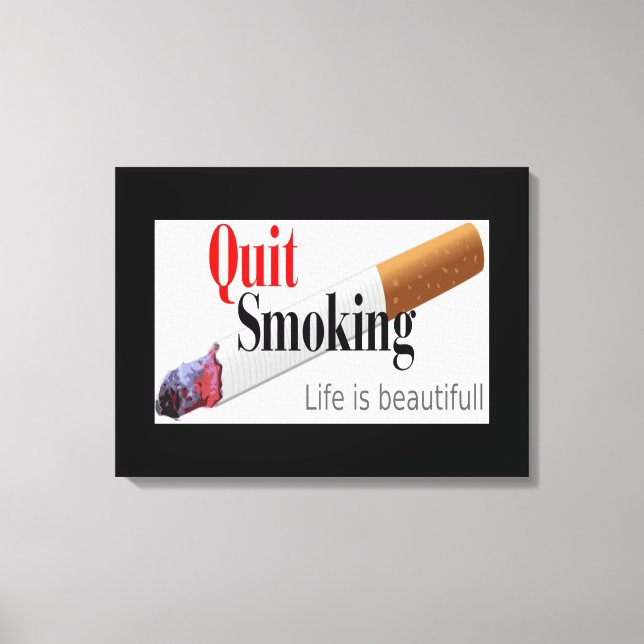 QUIT SMOKING CANVAS PRINT (Front)