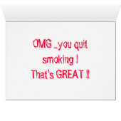 Quit Smoking Cards (Inside Horizontal (Bottom))
