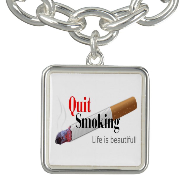 QUIT SMOKING CHARM BRACELET (Design)
