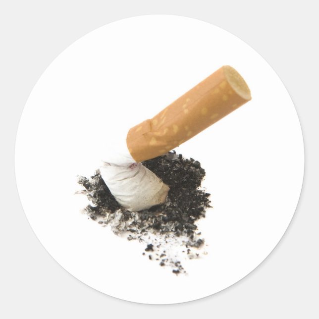 Quit Smoking Classic Round Sticker (Front)