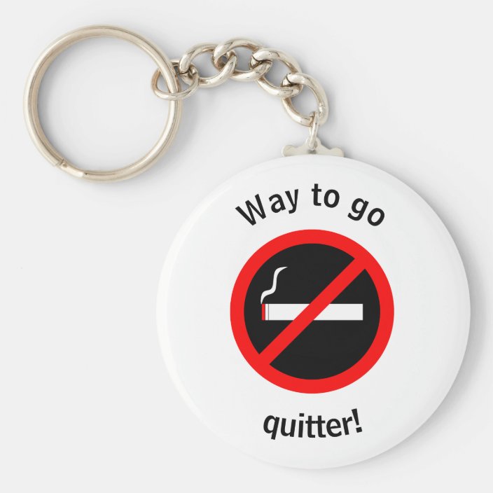Quit Smoking Congratulations Keychain | Zazzle.com