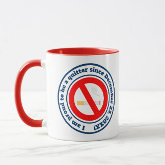 Quit smoking milestone reward mug