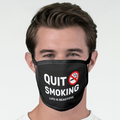 Quit Smoking Motivational Face Mask