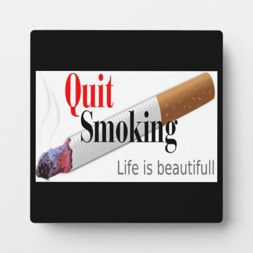 QUIT SMOKING PLAQUE