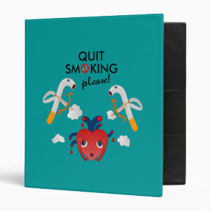 Quit smoking please 3 ring binder