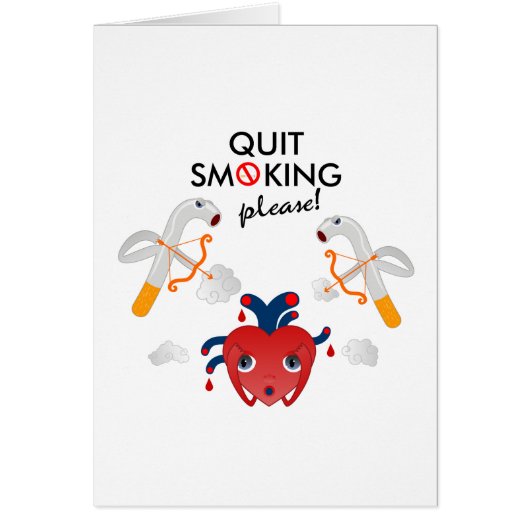 Quit smoking please campaign cards (Front)