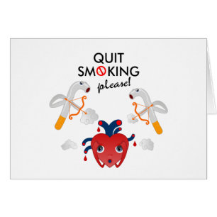 Quit smoking please campaign cards