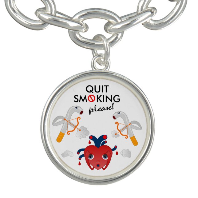 Quit smoking please campaign charm bracelet (Design)