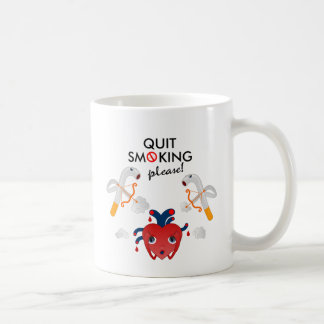 Quit smoking please coffee mug