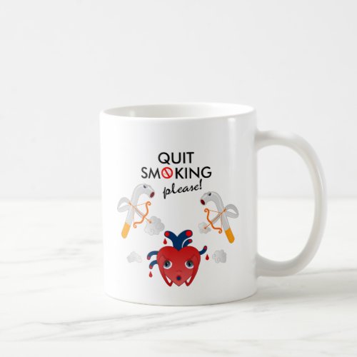 Quit smoking please coffee mug