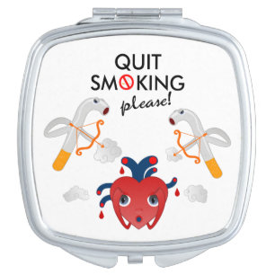 Quit smoking please mirror for makeup