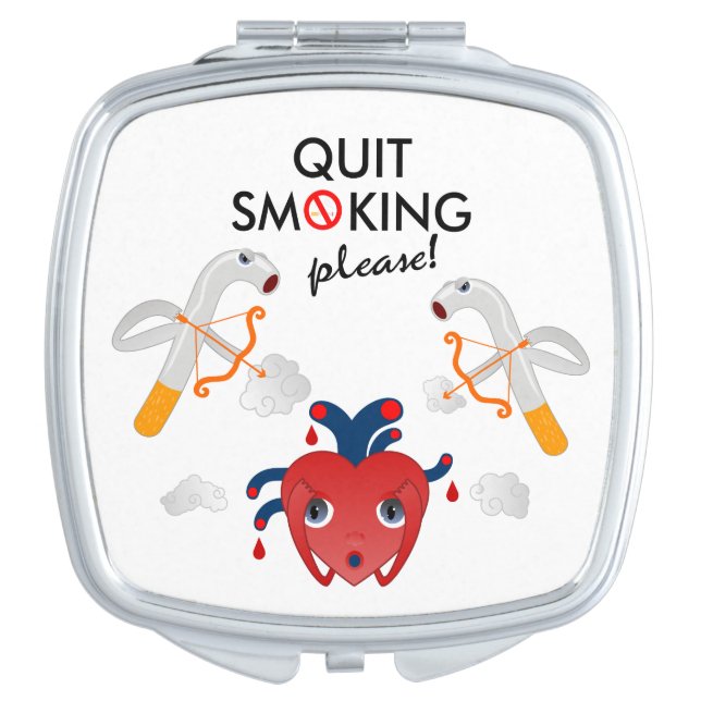 Quit smoking please mirror for makeup (Front)