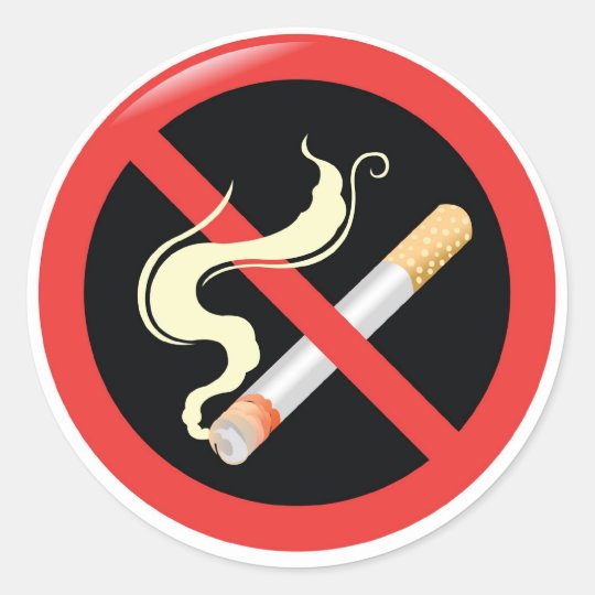 Quit Smoking Today Classic Round Sticker 