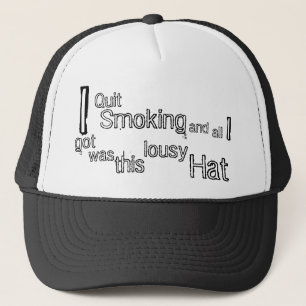 Quit Smoking Trucker Hat