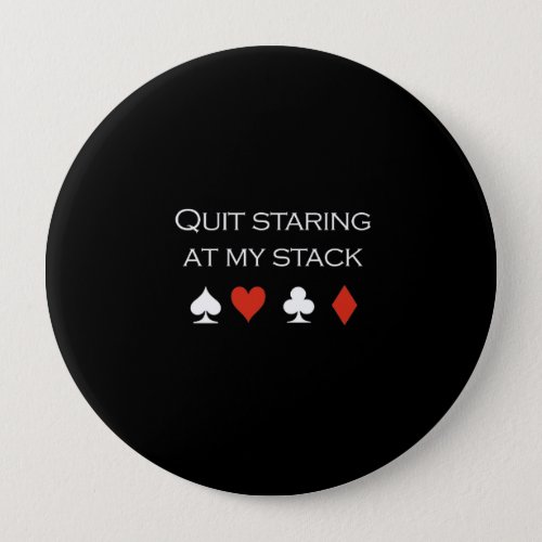 Quit staring at my stack T_shirt white Button