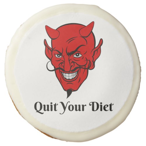 Quit Your Diet Devil Satan Sugar Cookie