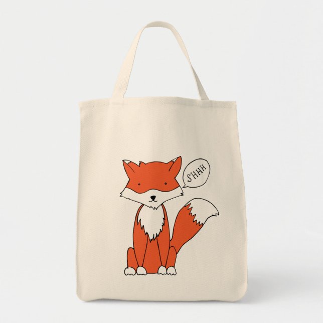 Quite Fox Tote Bag (Front)