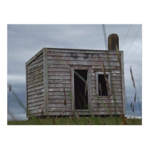quite old shack photo print