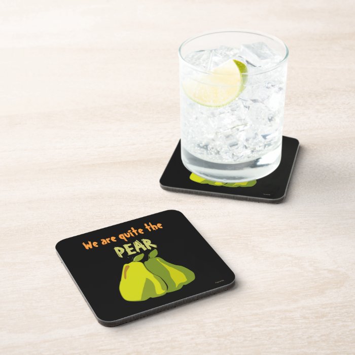 Quite the Pear Beverage Coasters