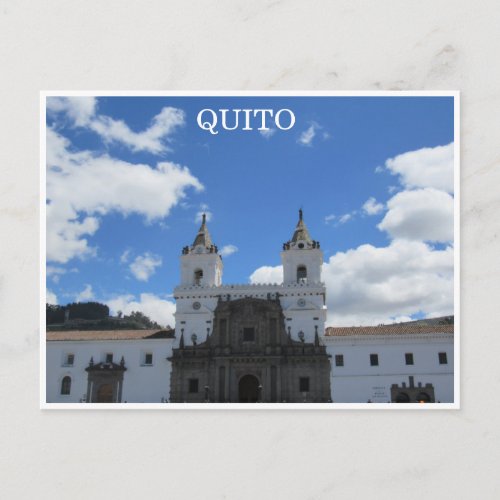 quito architecture postcard