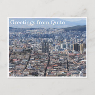 quito city greetings postcard