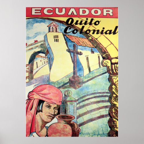 QUITO COLONIAL POSTER