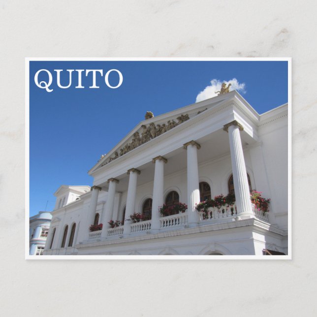 quito columns postcard (Front)