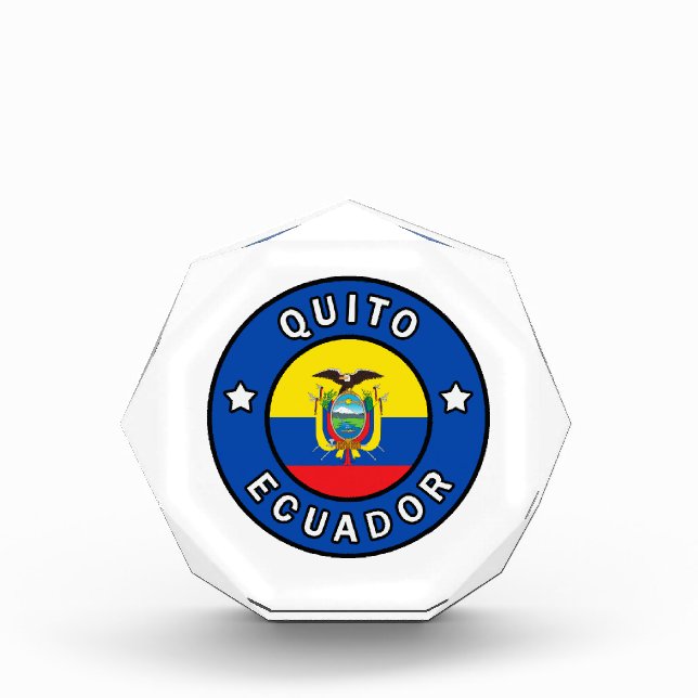 Quito Ecuador Award (Front)