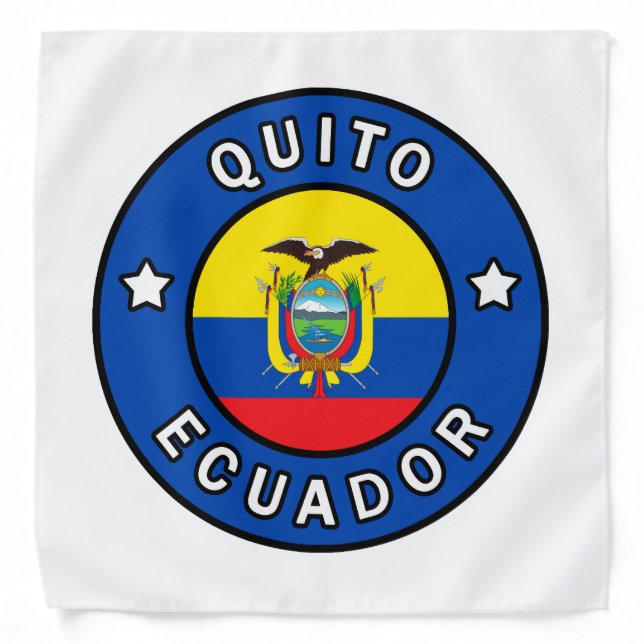 Quito Ecuador Bandana (Front)