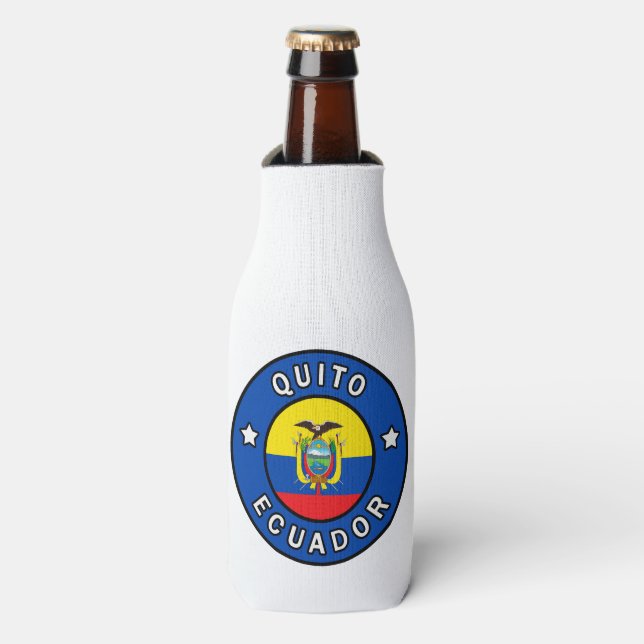Quito Ecuador Bottle Cooler (Bottle Front)