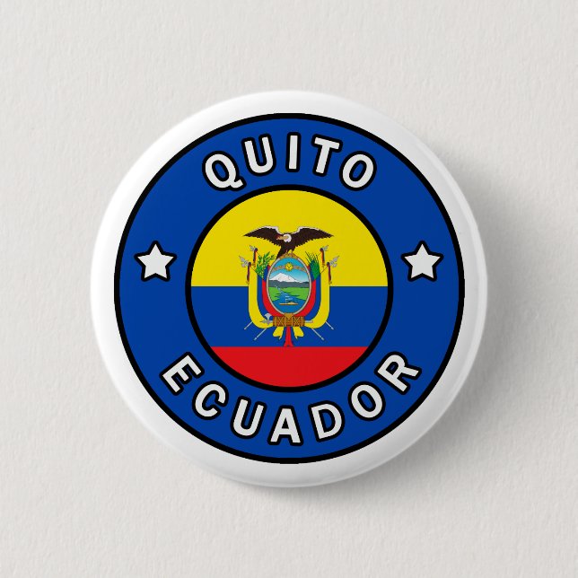 Quito Ecuador Button (Front)
