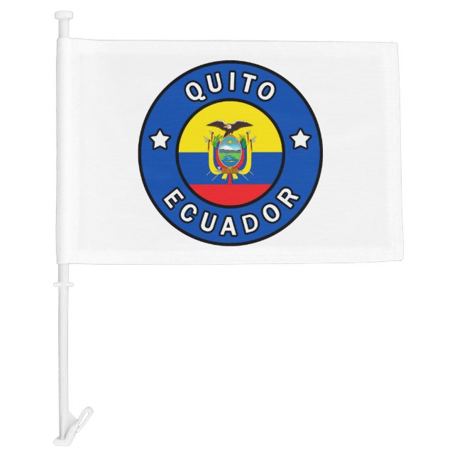 Quito Ecuador Car Flag (Front)