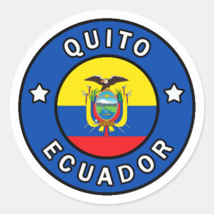 Quito Ecuador Classic Round Sticker