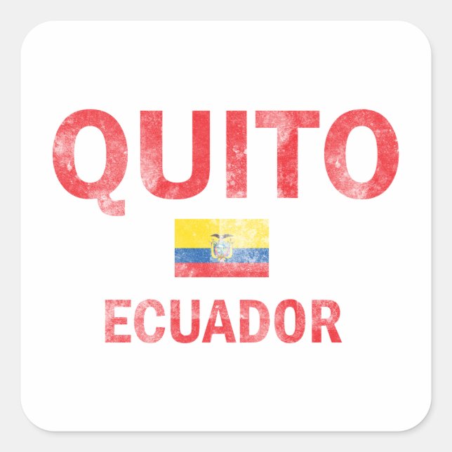 Quito Ecuador Designs Square Sticker (Front)