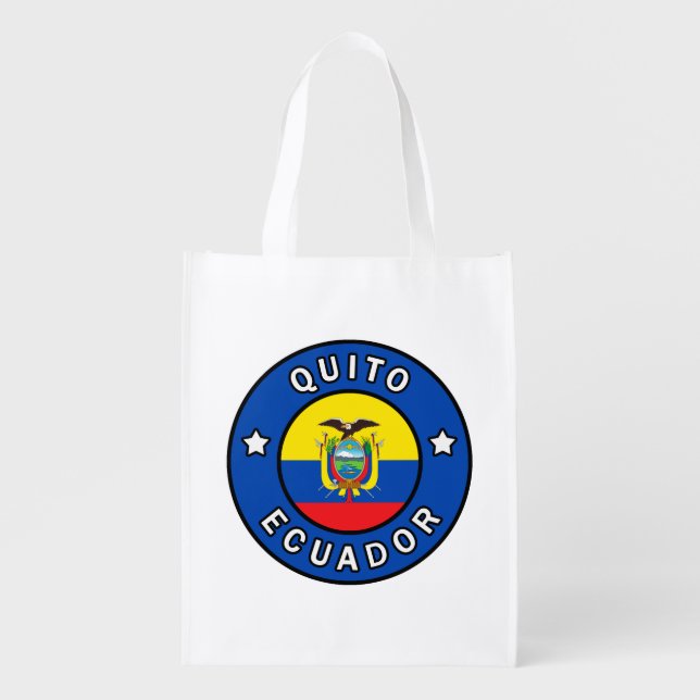 Quito Ecuador Grocery Bag (Front)