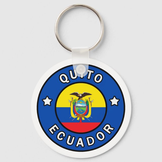 Quito Ecuador Keychain (Front)