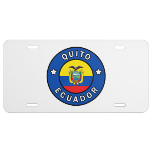 Quito Ecuador License Plate