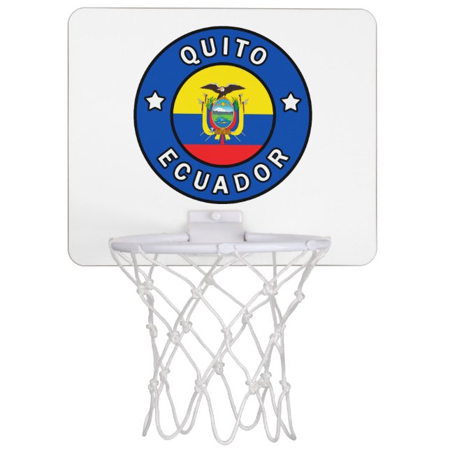 Quito Ecuador Mini Basketball Hoop (Front)
