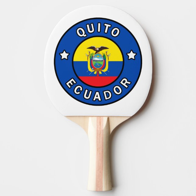 Quito Ecuador Ping-Pong Paddle (Front)