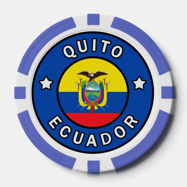 Quito Ecuador Poker Chips (Front)
