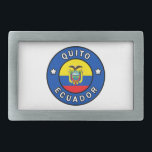 Quito Ecuador Rectangular Belt Buckle<br><div class="desc">Quito</div>