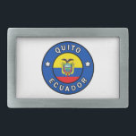Quito Ecuador Rectangular Belt Buckle<br><div class="desc">Quito</div>