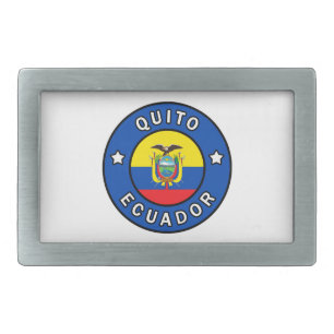 Quito Ecuador Rectangular Belt Buckle