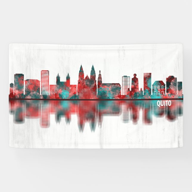 Quito Ecuador Skyline Banner (Horizontal)